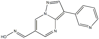 3-Pyridin-3-yl-pyrazolo[1,5-a]pyrimidine-6-carbaldehyde oxime 구조식 이미지