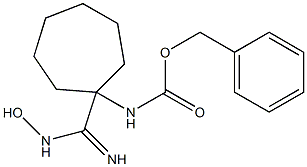 [1-(N-Hydroxycarbamimidoyl)-cycloheptyl]-carbamic acid benzyl ester 구조식 이미지