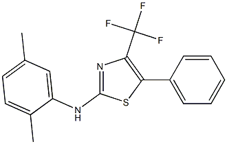 N-(2,5-dimethylphenyl)-5-phenyl-4-(trifluoromethyl)-1,3-thiazol-2-amine Structure