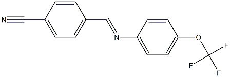 4-({[4-(trifluoromethoxy)phenyl]imino}methyl)benzonitrile Structure