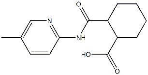 2-{[(5-methyl-2-pyridinyl)amino]carbonyl}cyclohexanecarboxylic acid 구조식 이미지