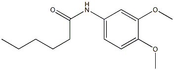 N-(3,4-dimethoxyphenyl)hexanamide 구조식 이미지