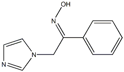 2-(1H-imidazol-1-yl)-1-phenylethanone oxime 구조식 이미지