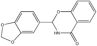 2-(1,3-benzodioxol-5-yl)-2,3-dihydro-4H-1,3-benzoxazin-4-one 구조식 이미지