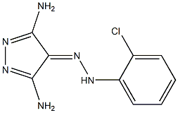 3,5-diamino-4H-pyrazol-4-one (2-chlorophenyl)hydrazone 구조식 이미지