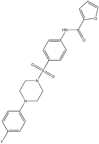 N-(4-{[4-(4-fluorophenyl)-1-piperazinyl]sulfonyl}phenyl)-2-furamide Structure