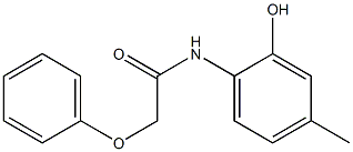 N-(2-hydroxy-4-methylphenyl)-2-phenoxyacetamide 구조식 이미지