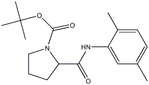 tert-butyl 2-[(2,5-dimethylanilino)carbonyl]-1-pyrrolidinecarboxylate Structure