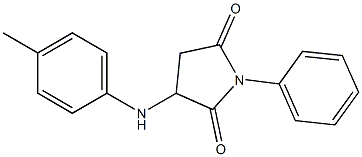 1-phenyl-3-(4-toluidino)-2,5-pyrrolidinedione 구조식 이미지