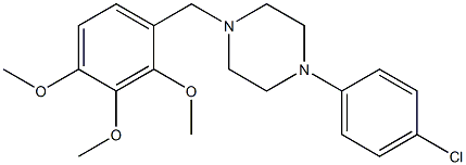 1-(4-chlorophenyl)-4-(2,3,4-trimethoxybenzyl)piperazine Structure