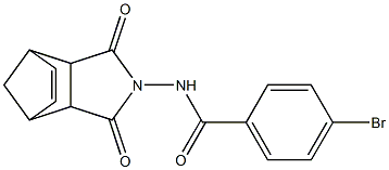 4-bromo-N-(3,5-dioxo-4-azatricyclo[5.2.1.0~2,6~]dec-8-en-4-yl)benzamide Structure