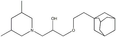 1-[2-(1-adamantyl)ethoxy]-3-(3,5-dimethyl-1-piperidinyl)-2-propanol Structure