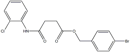 4-bromobenzyl 4-(2-chloroanilino)-4-oxobutanoate Structure