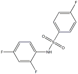 N-(2,4-difluorophenyl)-4-fluorobenzenesulfonamide Structure