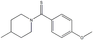 1-(4-methoxybenzothioyl)-4-methylpiperidine 구조식 이미지