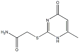 2-[(6-methyl-4-oxo-1,4-dihydro-2-pyrimidinyl)sulfanyl]acetamide 구조식 이미지