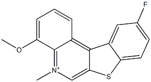 10-fluoro-4-methoxy-5-methyl[1]benzothieno[2,3-c]quinolin-5-ium Structure