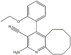 2-amino-4-(2-ethoxyphenyl)-5,6,7,8,9,10-hexahydrocycloocta[b]pyridine-3-carbonitrile 구조식 이미지