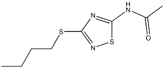 N-[3-(butylsulfanyl)-1,2,4-thiadiazol-5-yl]acetamide Structure