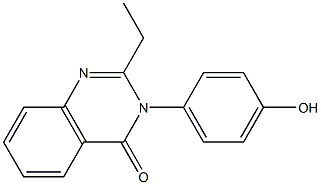 2-ethyl-3-(4-hydroxyphenyl)quinazolin-4(3H)-one Structure