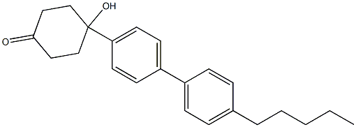 4-hydroxy-4-(4'-pentyl[1,1'-biphenyl]-4-yl)cyclohexanone Structure