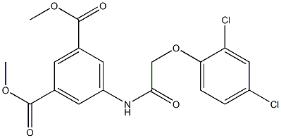 dimethyl 5-{[(2,4-dichlorophenoxy)acetyl]amino}isophthalate Structure