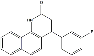 4-(3-fluorophenyl)-3,4-dihydrobenzo[h]quinolin-2(1H)-one 구조식 이미지