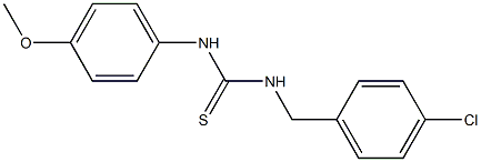 N-(4-chlorobenzyl)-N'-(4-methoxyphenyl)thiourea Structure