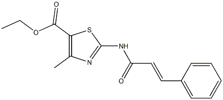 ethyl 2-(cinnamoylamino)-4-methyl-1,3-thiazole-5-carboxylate Structure