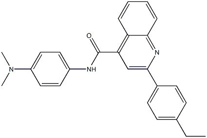 N-[4-(dimethylamino)phenyl]-2-(4-ethylphenyl)-4-quinolinecarboxamide Structure
