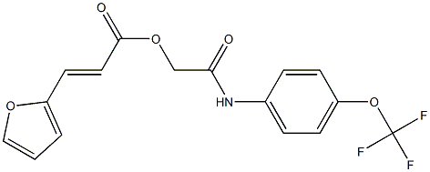 2-oxo-2-[4-(trifluoromethoxy)anilino]ethyl 3-(2-furyl)acrylate Structure
