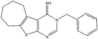 3-benzyl-3,5,6,7,8,9-hexahydro-4H-cyclohepta[4,5]thieno[2,3-d]pyrimidin-4-imine 구조식 이미지