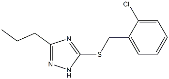2-chlorobenzyl 3-propyl-1H-1,2,4-triazol-5-yl sulfide Structure