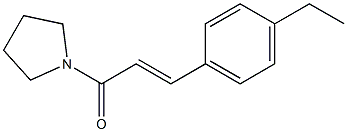 1-[3-(4-ethylphenyl)acryloyl]pyrrolidine Structure