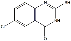 6-chloro-2-sulfanyl-4(3H)-quinazolinone Structure