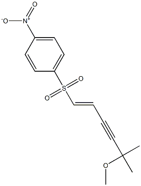 1-[(5-methoxy-5-methyl-1-hexen-3-ynyl)sulfonyl]-4-nitrobenzene 구조식 이미지