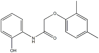 2-(2,4-dimethylphenoxy)-N-(2-hydroxyphenyl)acetamide Structure