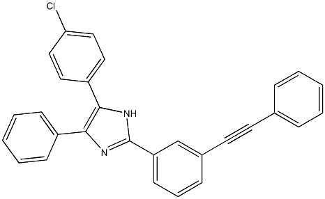 5-(4-chlorophenyl)-4-phenyl-2-[3-(phenylethynyl)phenyl]-1H-imidazole Structure