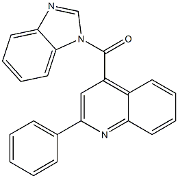 4-(1H-benzimidazol-1-ylcarbonyl)-2-phenylquinoline Structure