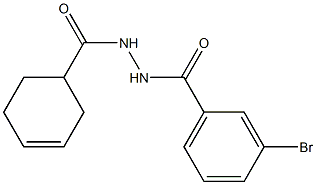 3-bromo-N'-(3-cyclohexen-1-ylcarbonyl)benzohydrazide 구조식 이미지