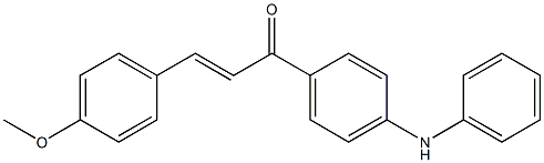 1-(4-anilinophenyl)-3-(4-methoxyphenyl)-2-propen-1-one Structure