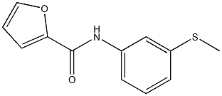 N-[3-(methylsulfanyl)phenyl]-2-furamide 구조식 이미지