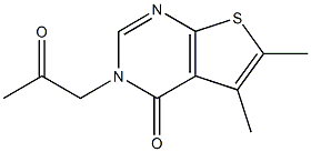 5,6-dimethyl-3-(2-oxopropyl)thieno[2,3-d]pyrimidin-4(3H)-one 구조식 이미지