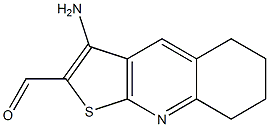 3-amino-5,6,7,8-tetrahydrothieno[2,3-b]quinoline-2-carbaldehyde 구조식 이미지
