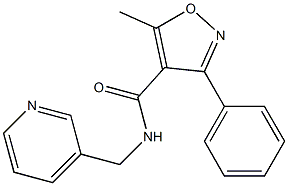 5-methyl-3-phenyl-N-(3-pyridinylmethyl)-4-isoxazolecarboxamide 구조식 이미지