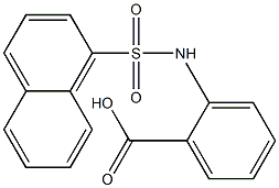 2-[(1-naphthylsulfonyl)amino]benzoic acid 구조식 이미지