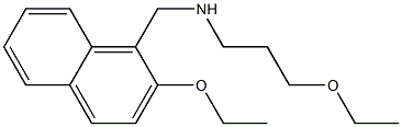 N-[(2-ethoxy-1-naphthyl)methyl]-N-(3-ethoxypropyl)amine Structure