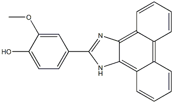 2-methoxy-4-(1H-phenanthro[9,10-d]imidazol-2-yl)phenol 구조식 이미지