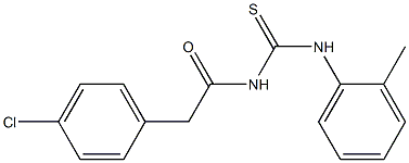 N-[(4-chlorophenyl)acetyl]-N'-(2-methylphenyl)thiourea 구조식 이미지