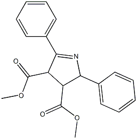 dimethyl 2,5-diphenyl-3,4-dihydro-2H-pyrrole-3,4-dicarboxylate 구조식 이미지